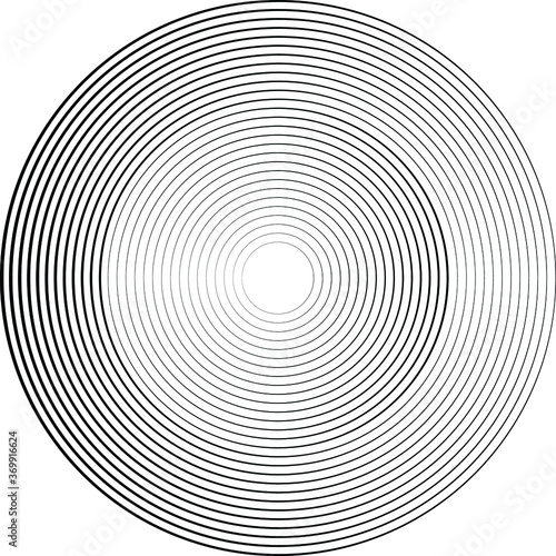 Lines in Circle Form . Spiral Vector Illustration .Technology round. Wave Logo . Design element . Abstract Geometric shape .