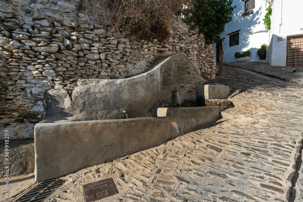 narrow street of a town in southern Spain narrow street of a town in southern Spain