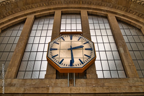 Station clock at Leipzig central station