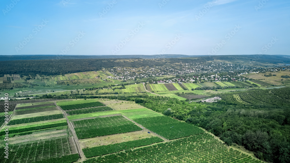 Panorama shot of nature of Moldova