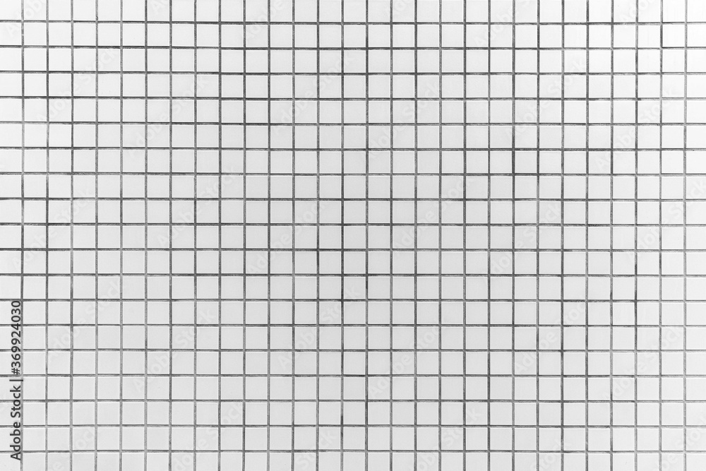 White mosaic wall tile pattern and seamless background White mosaic wall tile pattern and seamless background