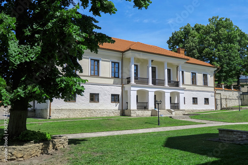 Courtyard of the Capriana monastery in Moldova