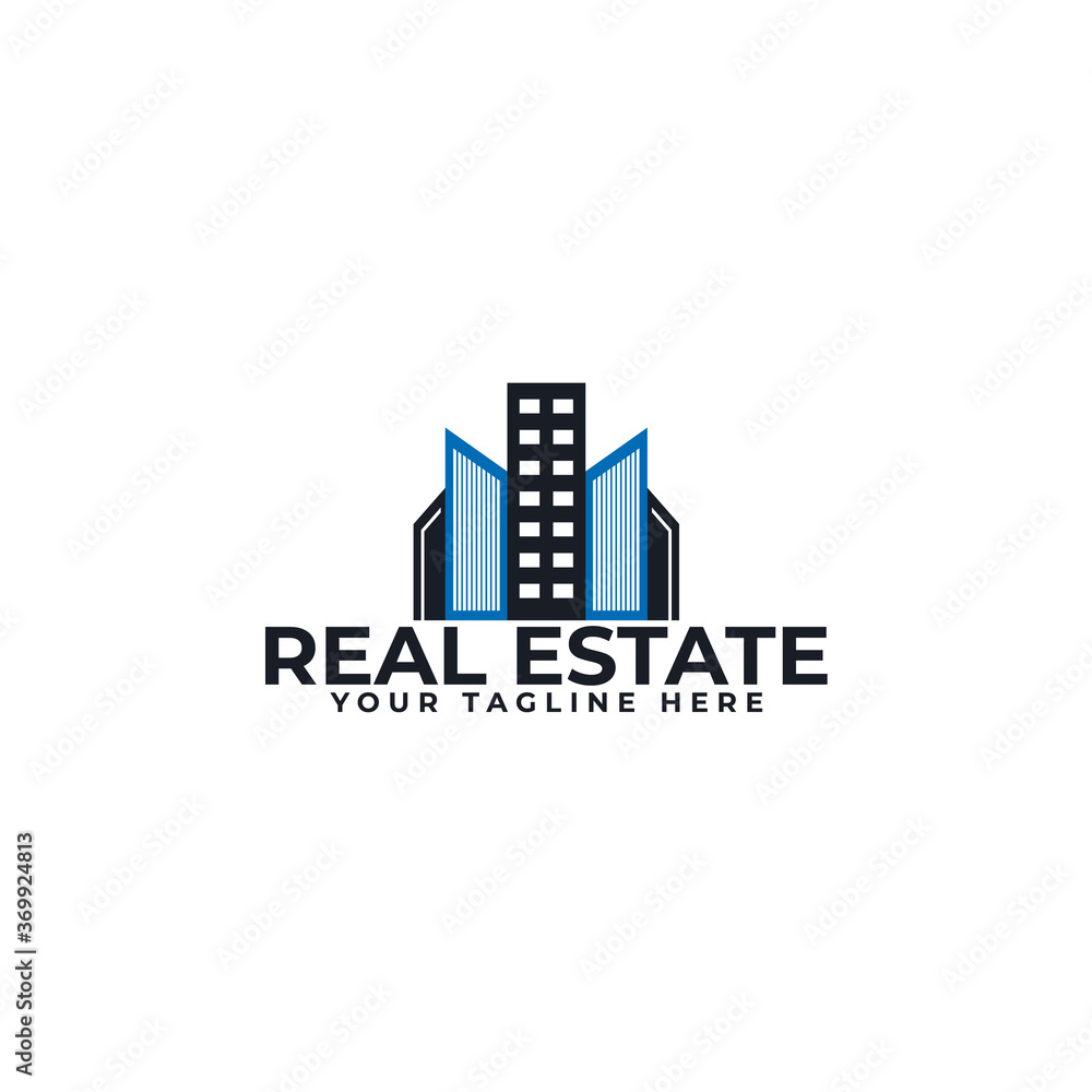 Real Estate Vector Logo Design. Creative Real Estate Business Logo Concept.