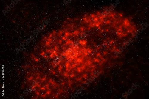 space background with red stars