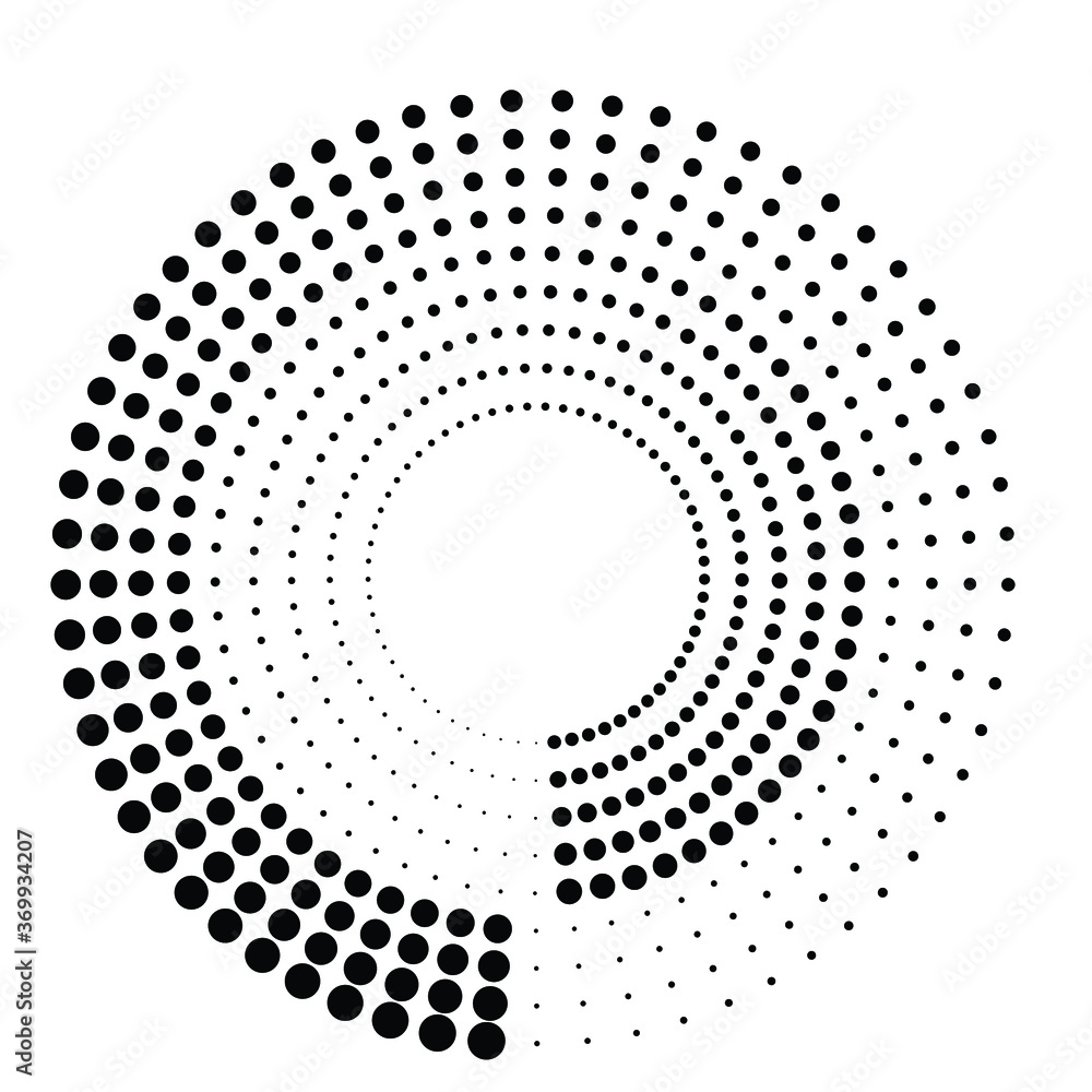 Halftone dots in circle form. round logo . vector dotted frame . design element Halftone dots in circle form. round logo . vector dotted frame . design element