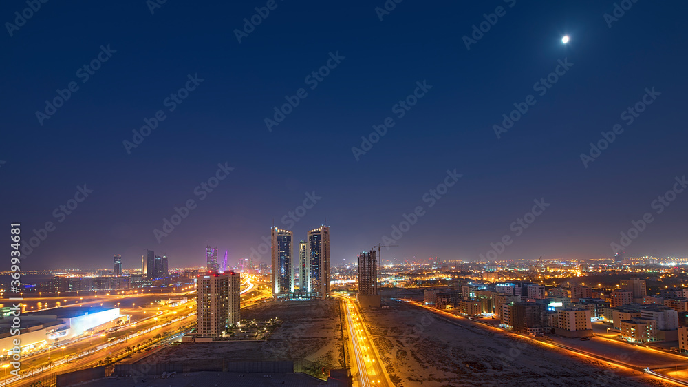 Sunset Cityscape Manama, Bahrain
