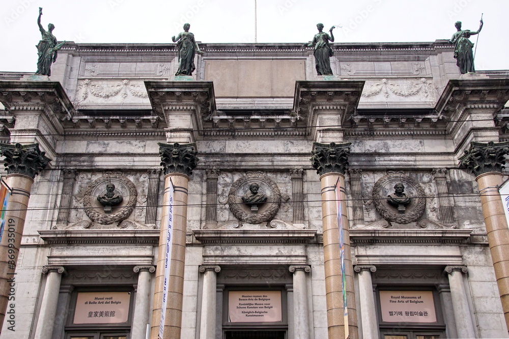 The Royal Museum of Fine Arts in the historical center of Brussels The Royal Museum of Fine Arts in the historical center of Brussels