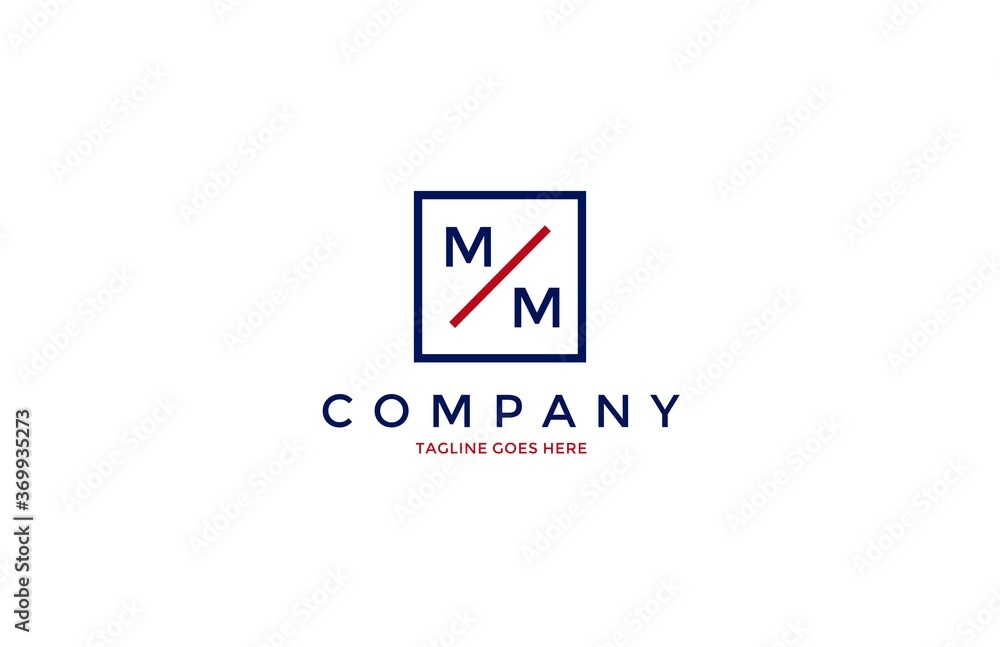 Letter MM Minimalist Modern Logo Letter MM Minimalist Modern Logo