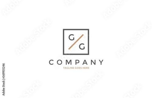 Letter GG Minimalist Modern Logo