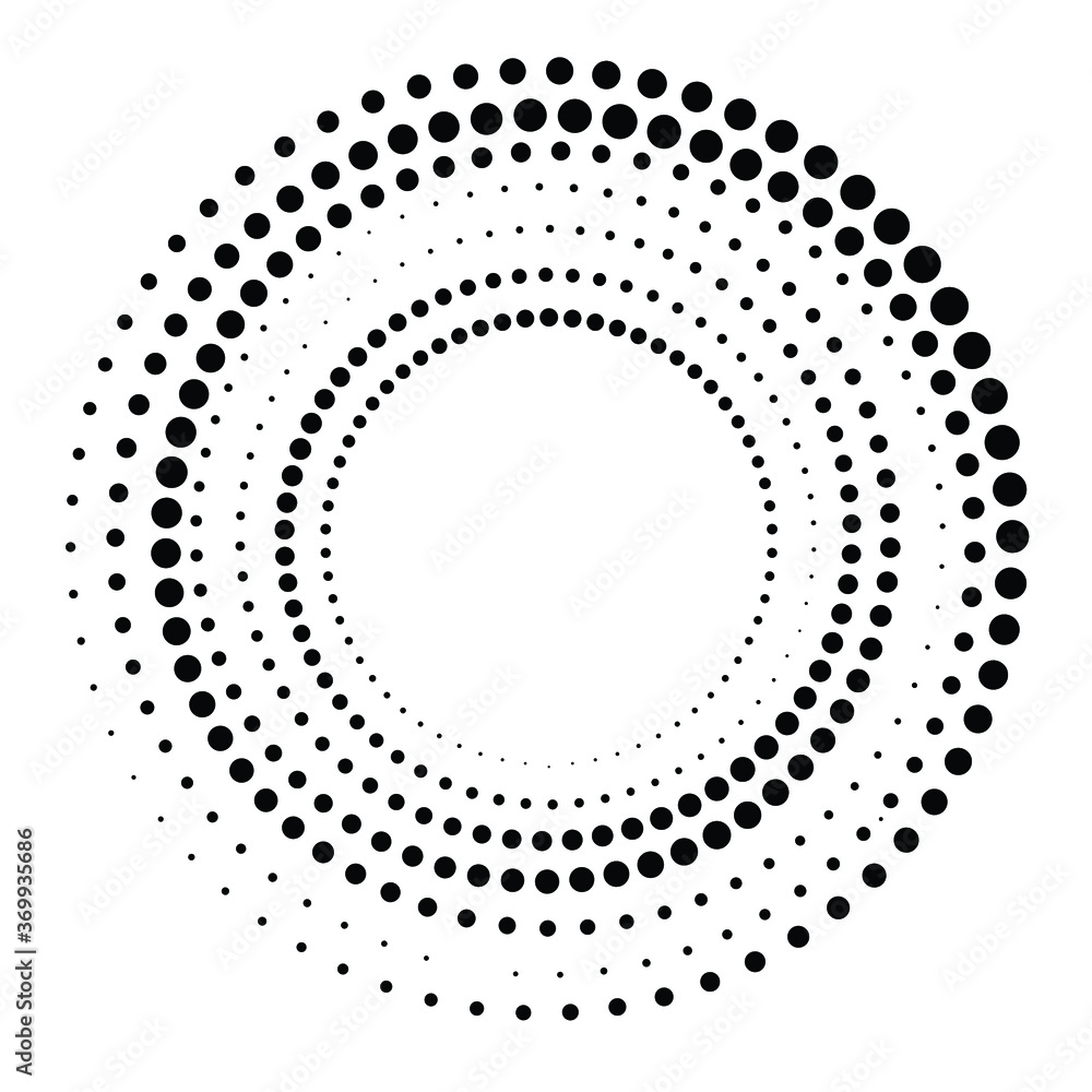 Halftone dots in circle form. round logo . vector dotted frame . design element Halftone dots in circle form. round logo . vector dotted frame . design element