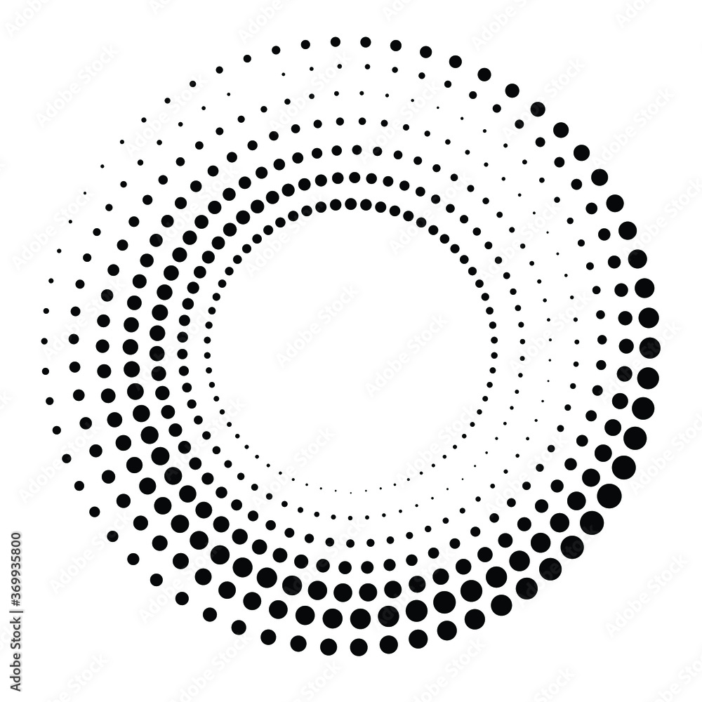 Halftone dots in circle form. round logo . vector dotted frame . design element Halftone dots in circle form. round logo . vector dotted frame . design element