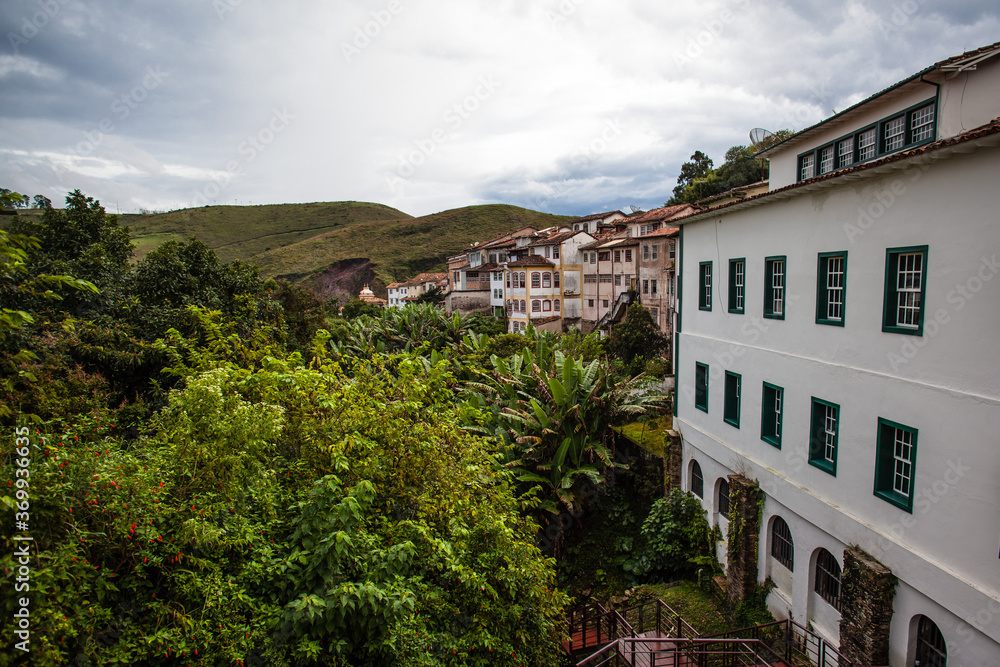 Obraz premium View of the unesco world heritage city of Ouro Preto in Minas Gerais - Brazil