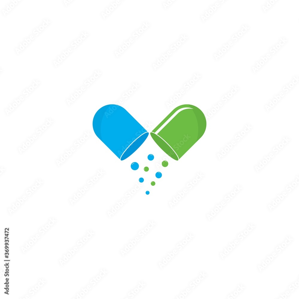 pill logo vector icon illustration pill logo vector icon illustration