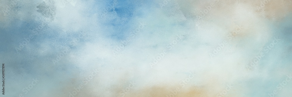 awesome abstract painting background texture with light gray, pastel blue and cadet blue colors and space for text or image. can be used as horizontal background texture