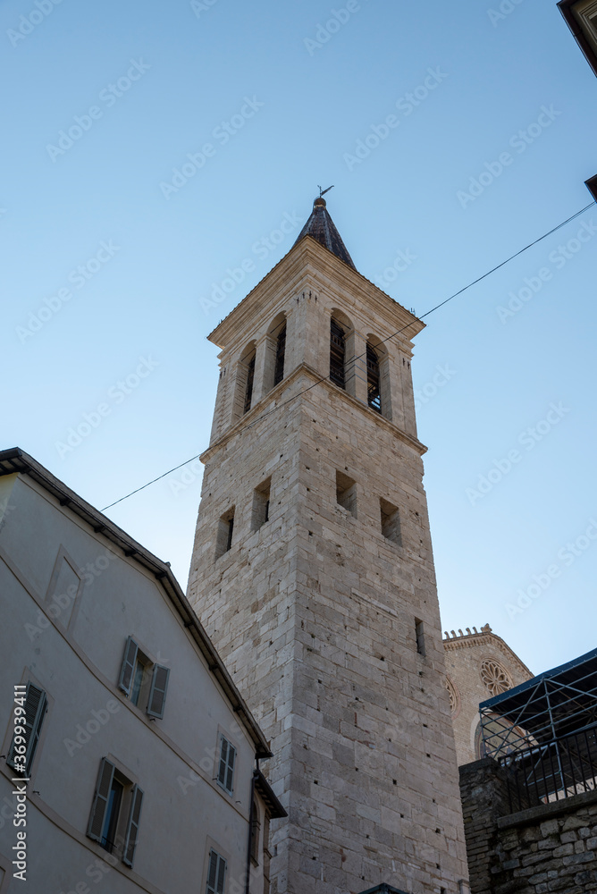 cathedral of the town of spoleto and its architecture