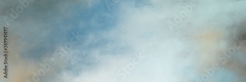 beautiful abstract painting background graphic with ash gray, pastel blue and slate gray colors and space for text or image. can be used as horizontal background texture