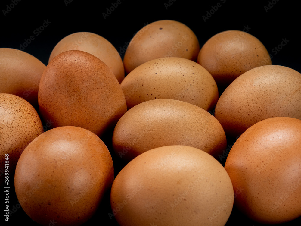 eggs on a black background eggs on a black background