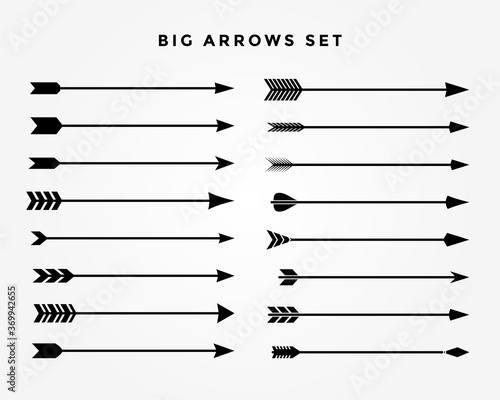 vintage classic arrows set of sixteen styles
