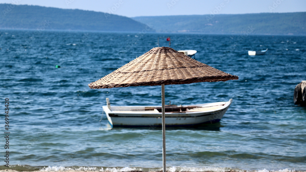 Fototapeta premium boat on the sea