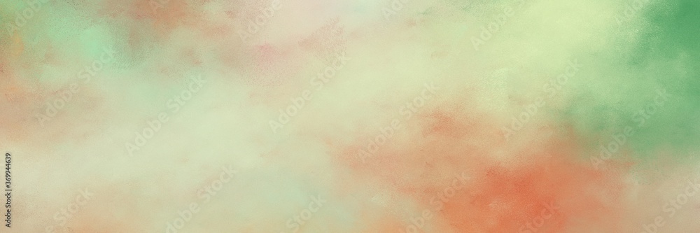 amazing vintage abstract painted background with tan, pastel gray and dark sea green colors and space for text or image. can be used as postcard or poster