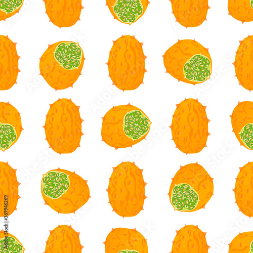 Illustration on theme big colored seamless kiwano