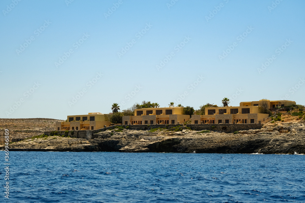 view of the hotel on the Comino