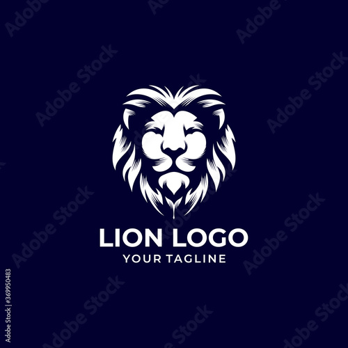 lion logo design vector template 