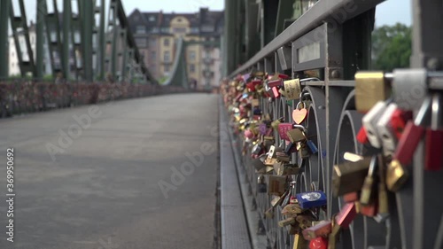 Wallpaper Mural Love locks at Eiserner Steg footbridge in Frankfurt am Main Germany Torontodigital.ca