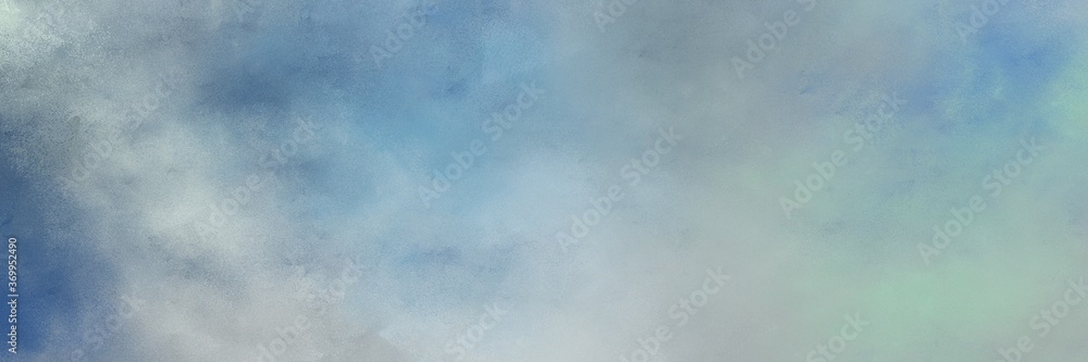 stunning abstract painting background texture with dark gray, teal blue and pastel blue colors and space for text or image. can be used as horizontal background texture
