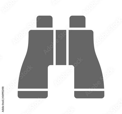 Binocular icon search find simple vector image.