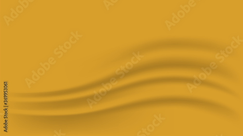 gold gradient and wave curve for luxurious background, golden fabric cloth smooth for backdrop, wavy fabric cloth gold for wallpaper, illustration clothes silk flowing and ripple for copy space