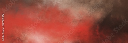 beautiful vintage abstract painted background with moderate red, very dark pink and old mauve colors and space for text or image. can be used as horizontal background texture © Eigens