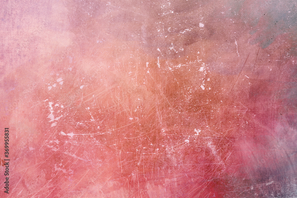 Fototapeta premium Grungy red wall background