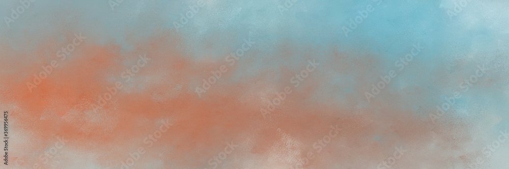 beautiful abstract painting background graphic with rosy brown, pastel blue and indian red colors and space for text or image. can be used as header or banner