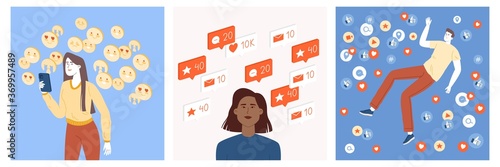 A set of teenagers who actively maintain their profile on social networks and receive feedback in the form of likes, emoticons, comments, tags, marks, new subscribers.
