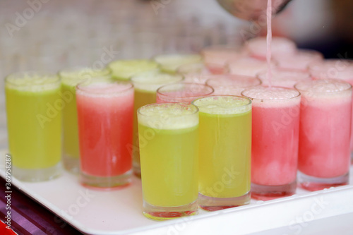 Wedding Event Catering Style Juices Recipe. Indian Welcome Drink  Fresh juice .