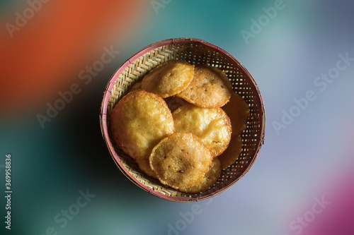 Bangladeshi Hand made cake. Also nam of PITHA, GUR PITHA, Vaja PITHA etc. Picture of delicious cake made in Bangladesh. It carries tradition. photo