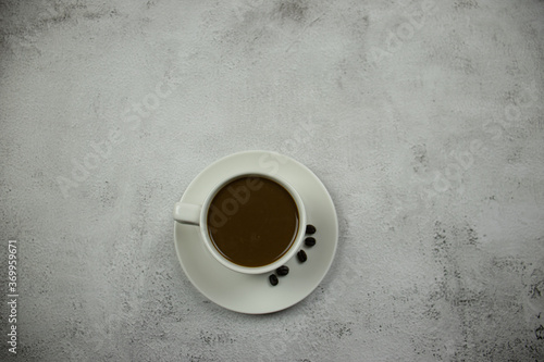 cup of coffee on a table