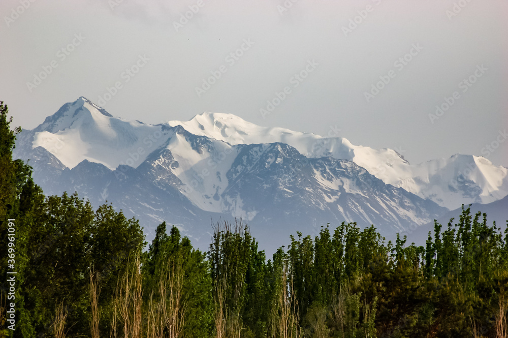 The Tian-Shan mountains in Kyrgyzstan