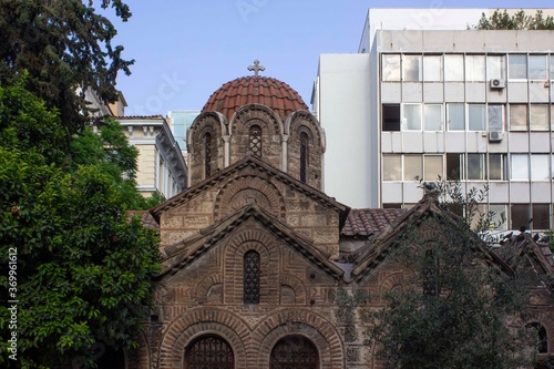 Kapnikarea old church in Athens city centre photo