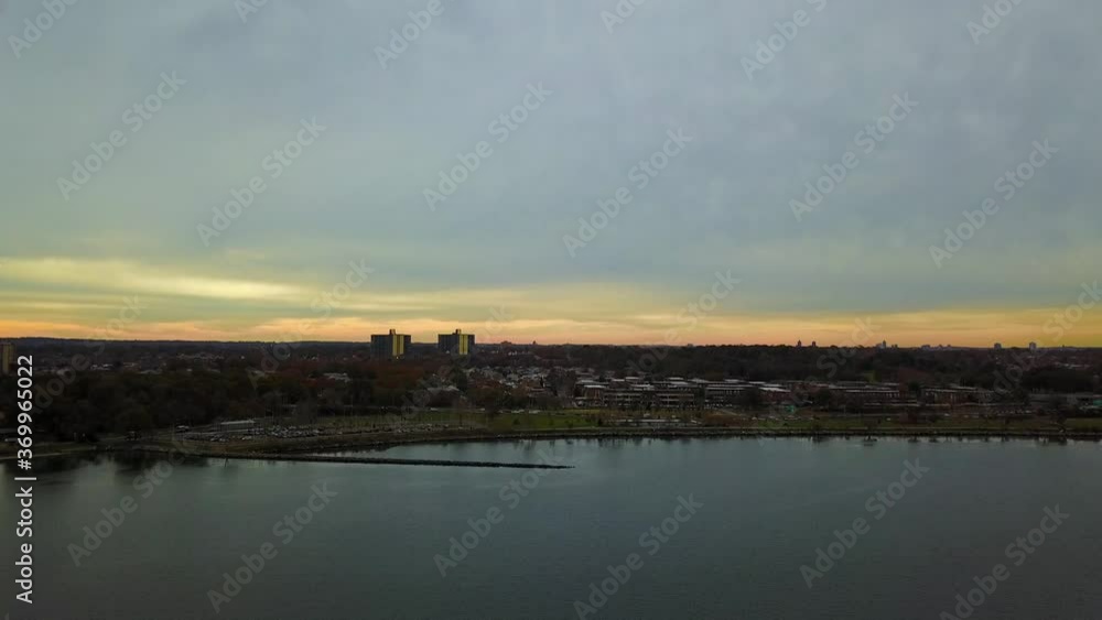 Aerial View of East River and Little Bay Park Aerial View of East River and Little Bay Park