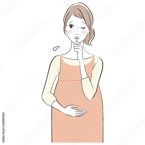 戸惑う妊婦さん