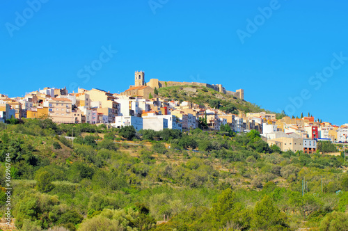 Cervera del Maestre  Valencia in Spanien - the old town of Cervera del Maestre and castle in Spain