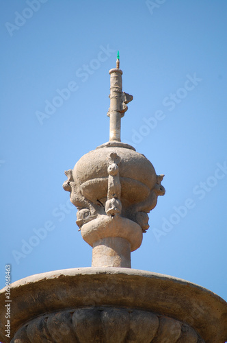 Water fountain design figure details at Fort Ilocandia Resort in Ilocos Norte, Philippines photo