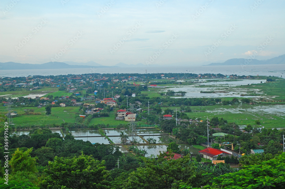 Overview of Rizal province in daytime in Baras, Rizal, Philippines