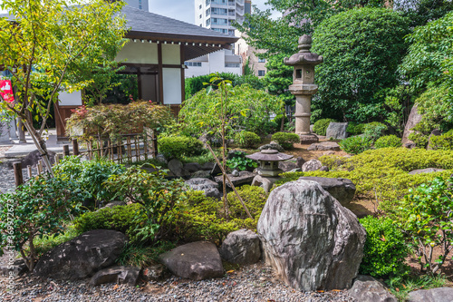 Garden of Chokoku Temple in Tokyo, Japan
 photo