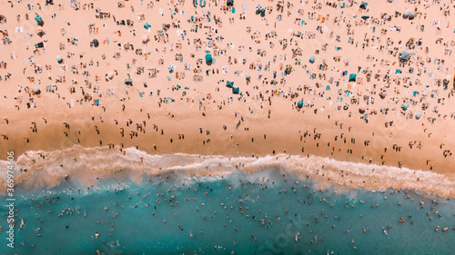 Fotografi Beach Crowd