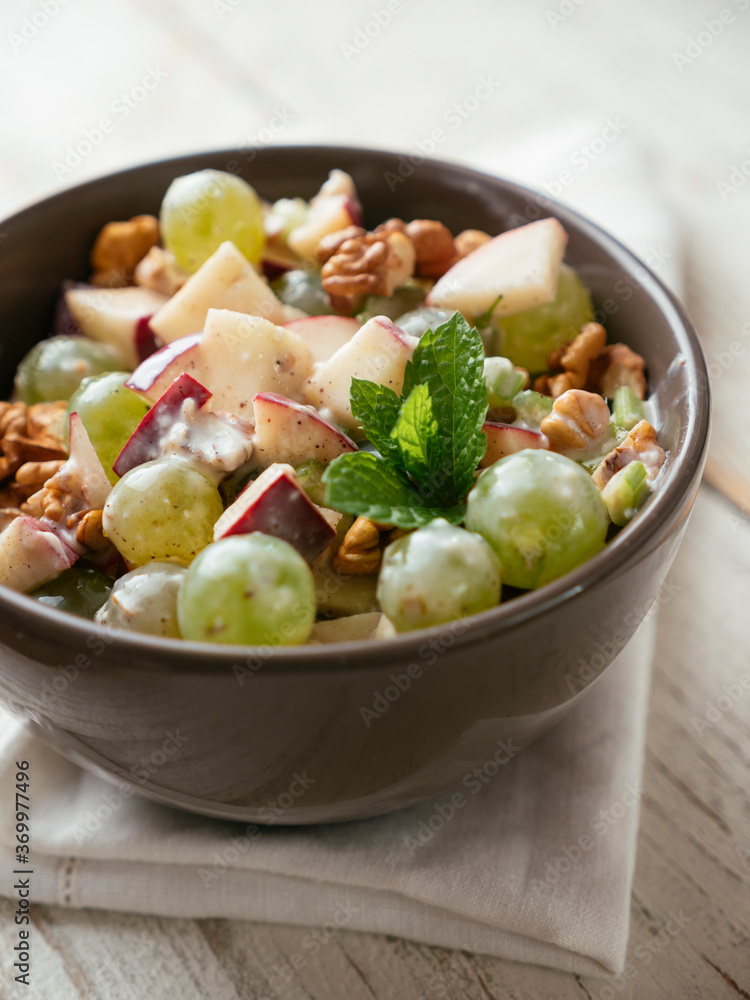 Waldorf Salad with Vegan Dressing Waldorf Salad with Vegan Dressing