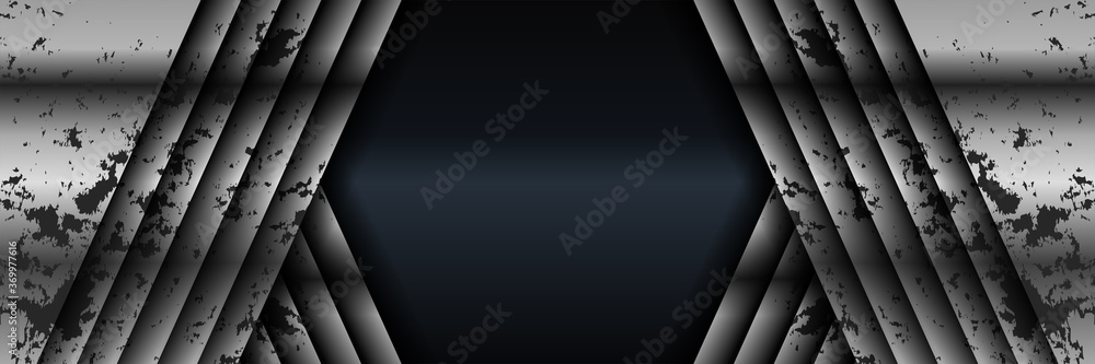 Modern silver and black dark carbon for abstract background and presentation design. Suit for corporate, cigarette, business, award, winning, anniversary and celebration