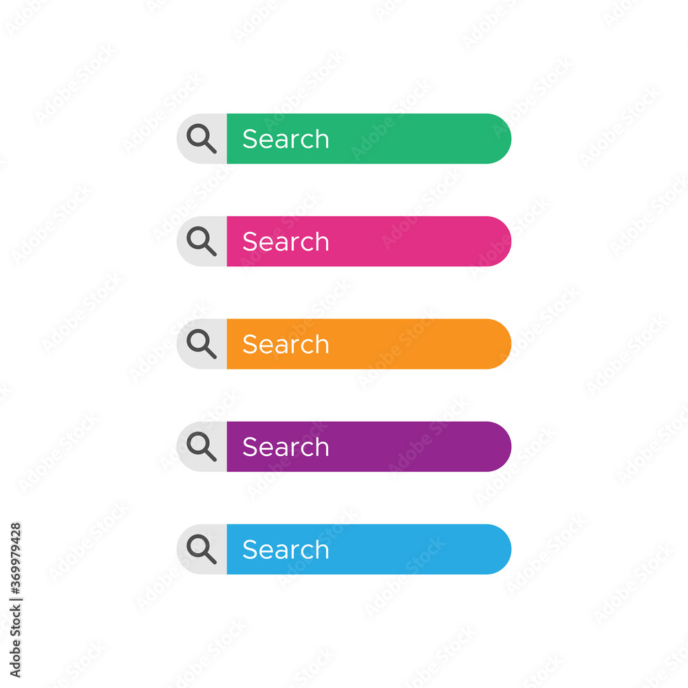 Search button icon vector design template Search button icon vector design template